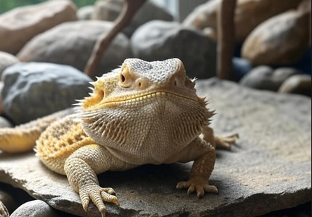Bearded dragon showing end-of-life signs